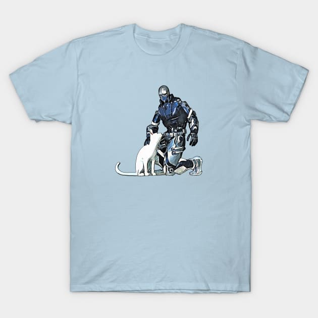 Android Petting Kitty T-Shirt by ChrisOConnell